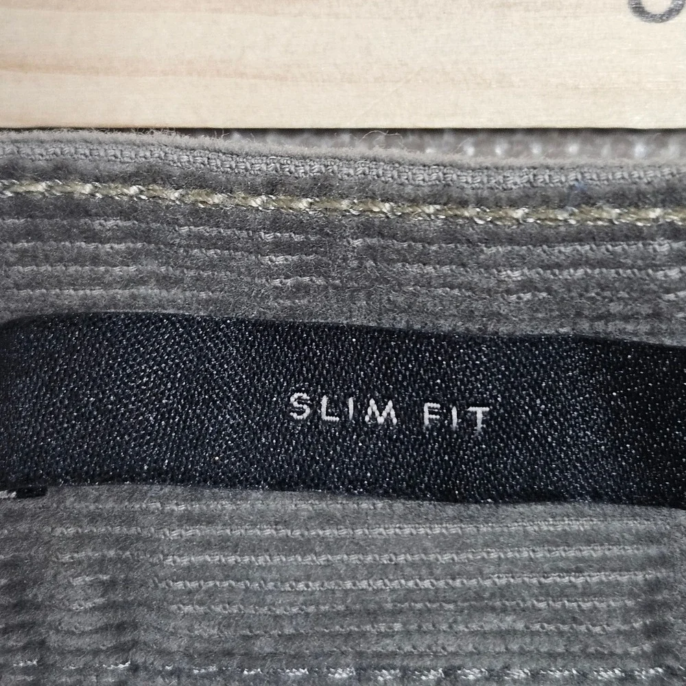 Banana Republic Traveler Corduroy Pants 30x30 Grey Straight Leg 744274-02